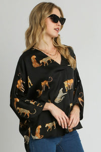 Plus Size High-Low Satin Blouse For Women - Trandifydeal