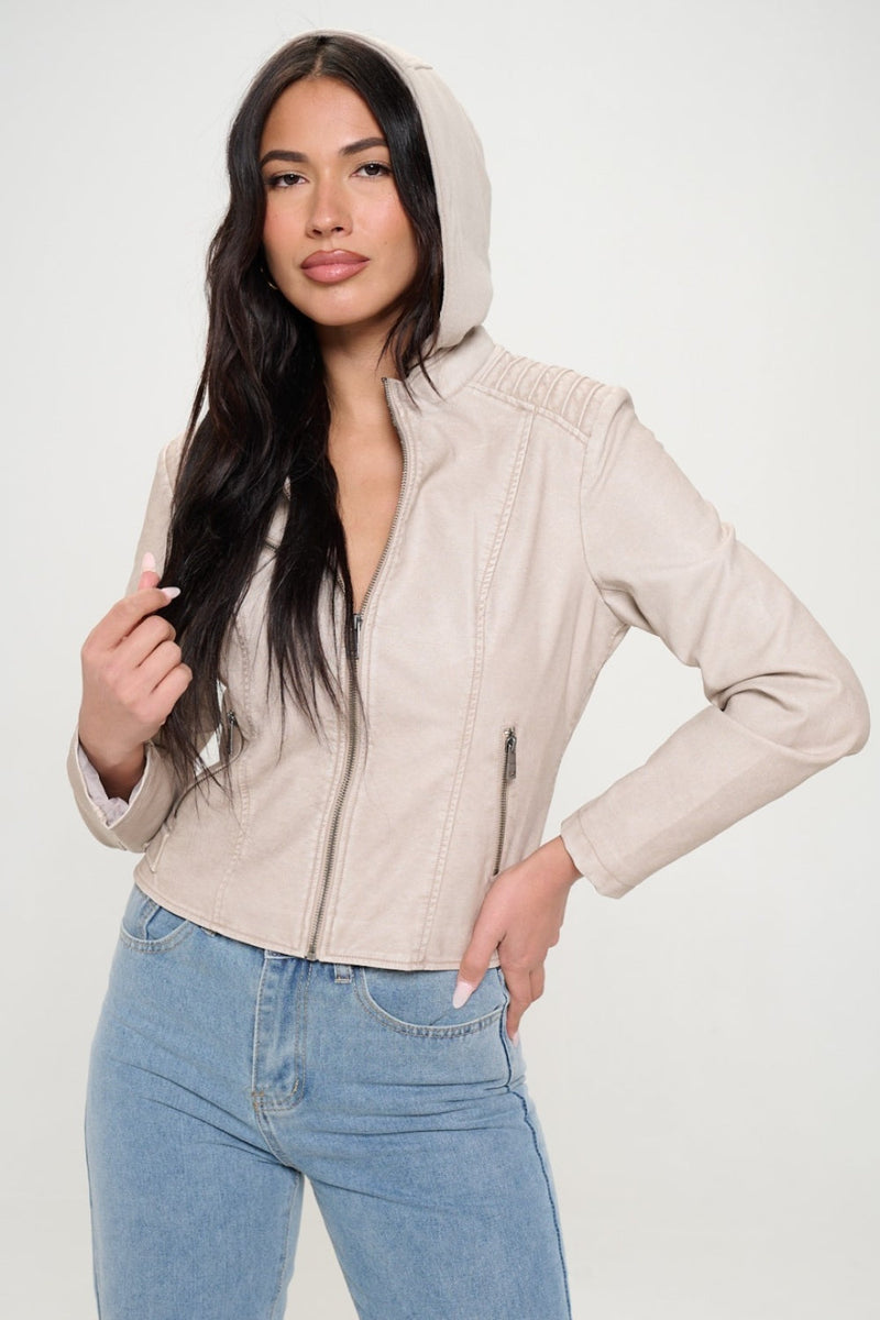 Coalition LA Zip Up Hooded Jacket Trandify Deal