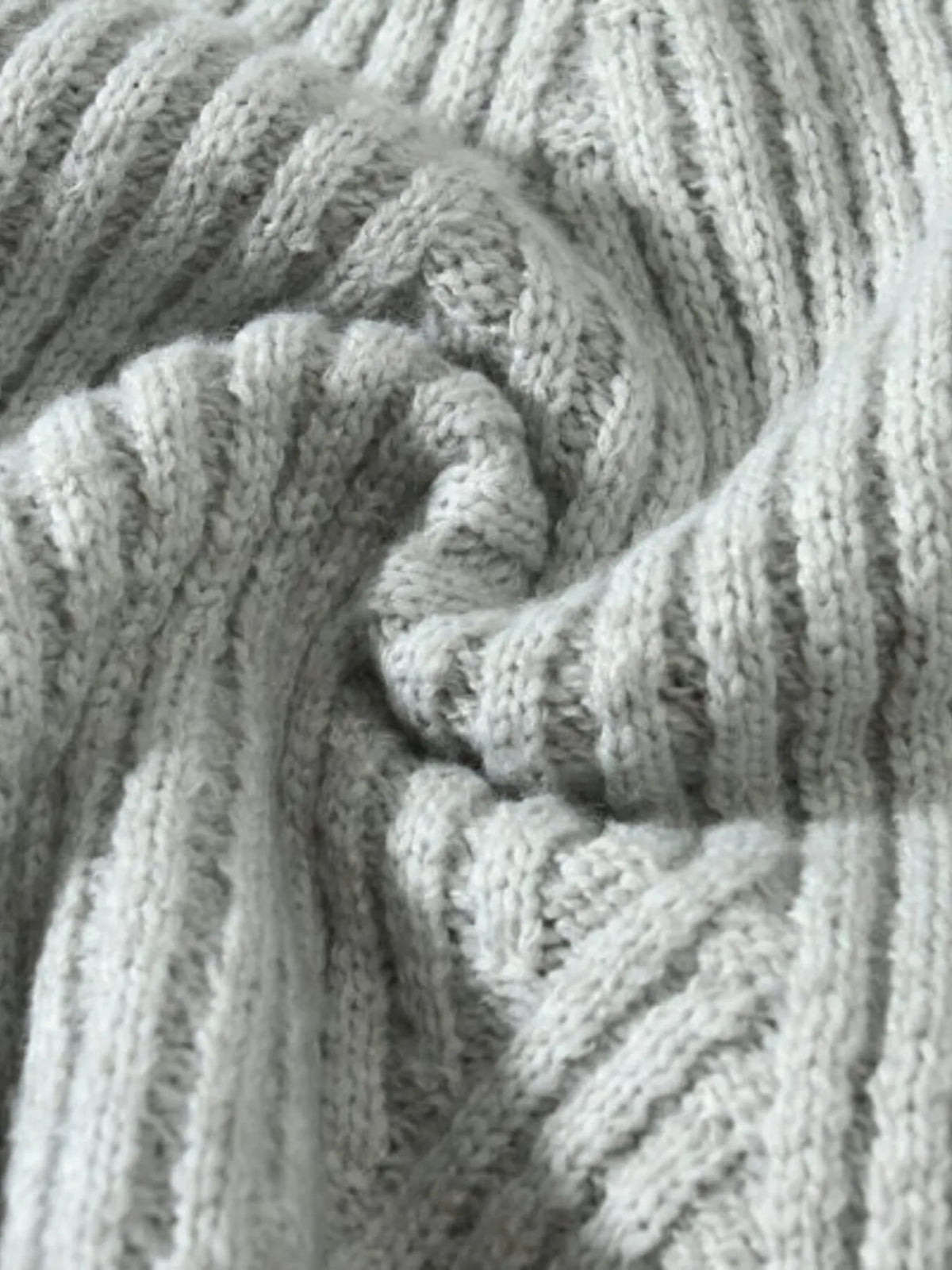 Men's Plus Size Ribbed Turtleneck Sweater – Warm Winter Fashion