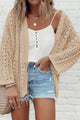 Openwork Open Front Dropped Shoulder Cardigan - Trandify Deal