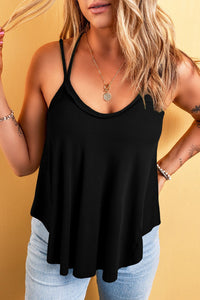 Scoop Neck Double Spaghetti Strap Cami Trandify deal