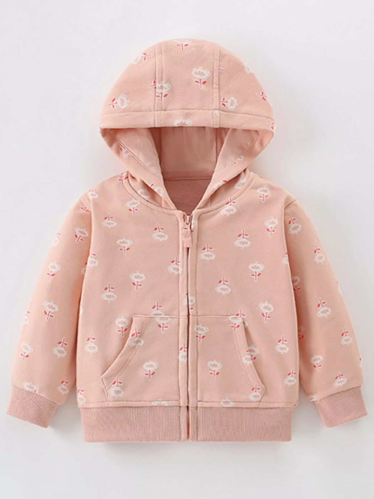 Kids Zip Up Hoodie - Long Sleeve Fleece Jacket