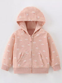 Kids Zip Up Hoodie - Long Sleeve Fleece Jacket