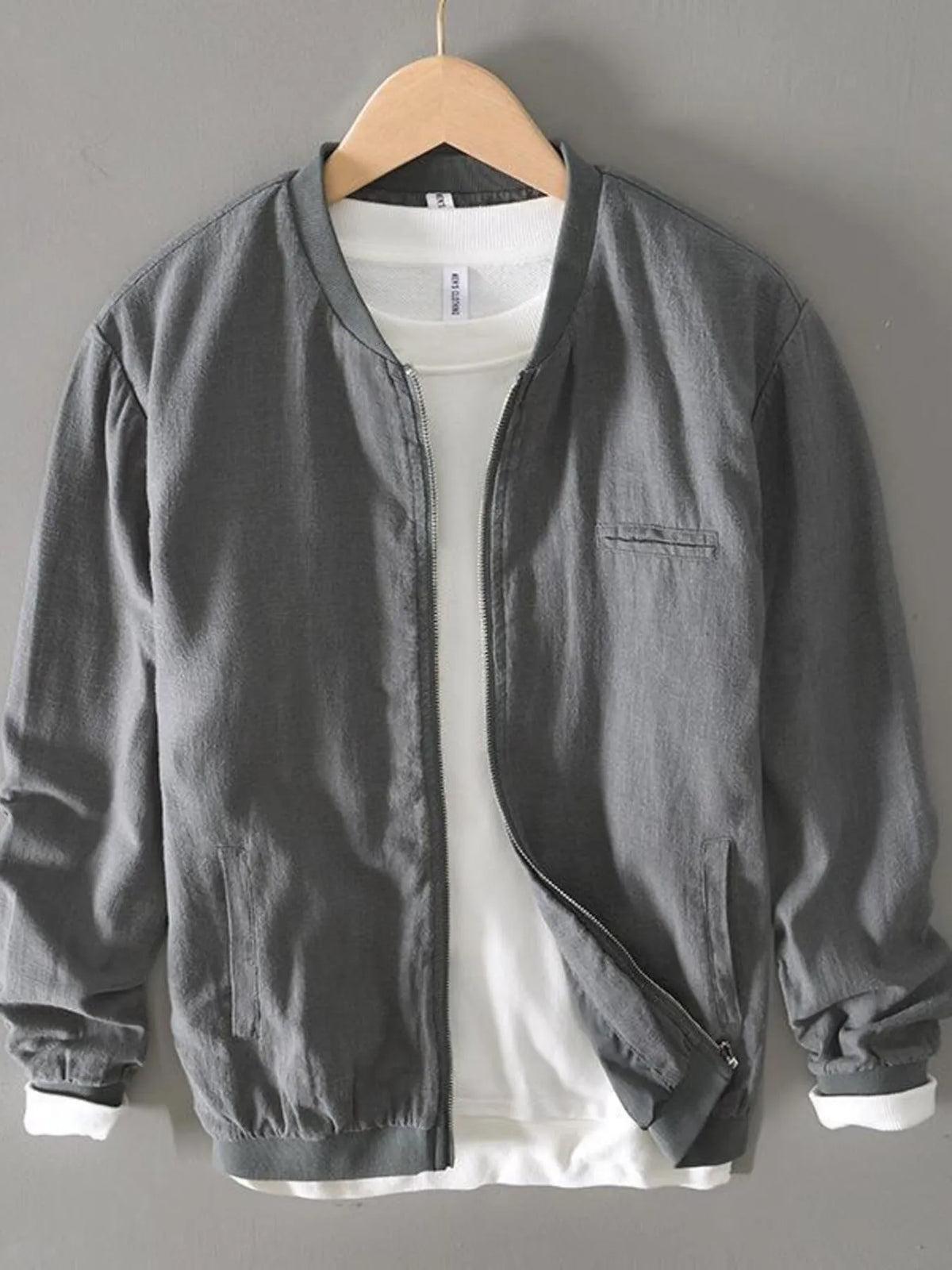 Men’s Plus Size Zip-Up Hoodie Jacket for Big & Tall – Lightweight Long Sleeve Casual Outerwear