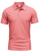 Plus size men’s collared polo – moisture-wicking fabric for golf & casual wear