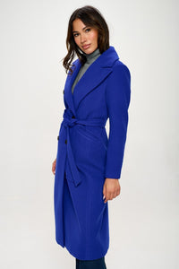 Coalition LA Double-Breasted Longline Coat with Belt Trandify Deal
