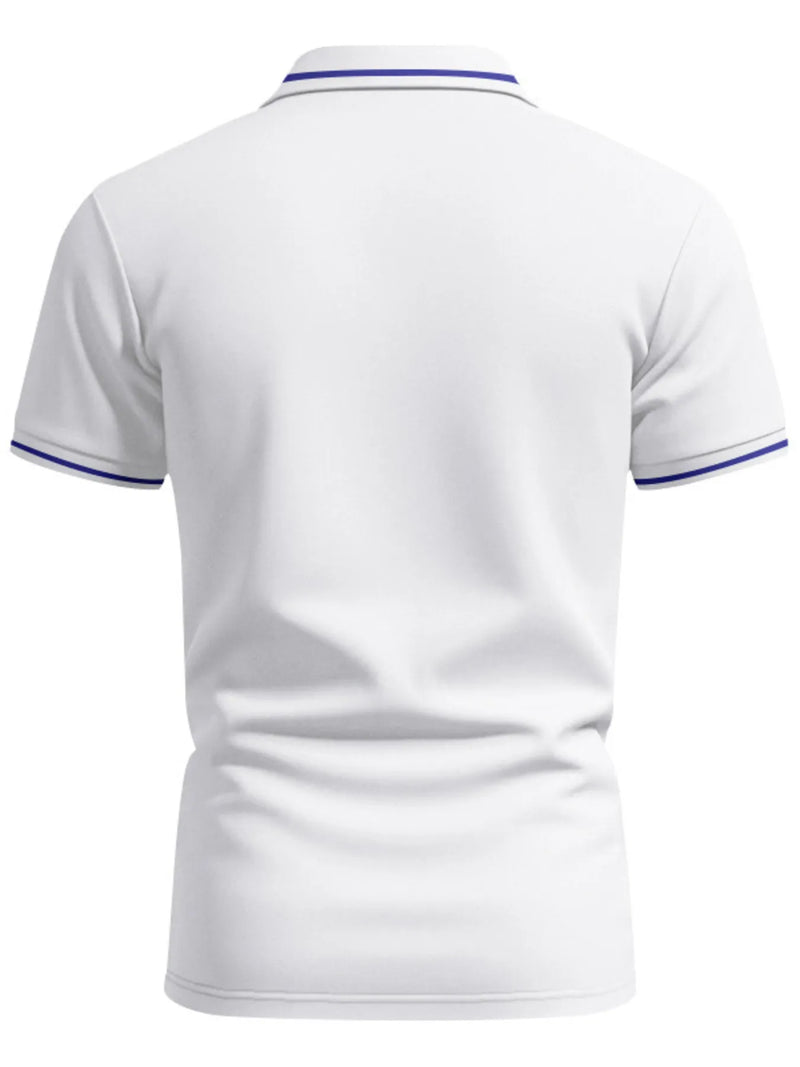 Plus size men’s collared polo – moisture-wicking fabric for golf & casual wear