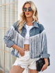 Tassel Button Up Dropped Shoulder Denim Jacket Trandify deal