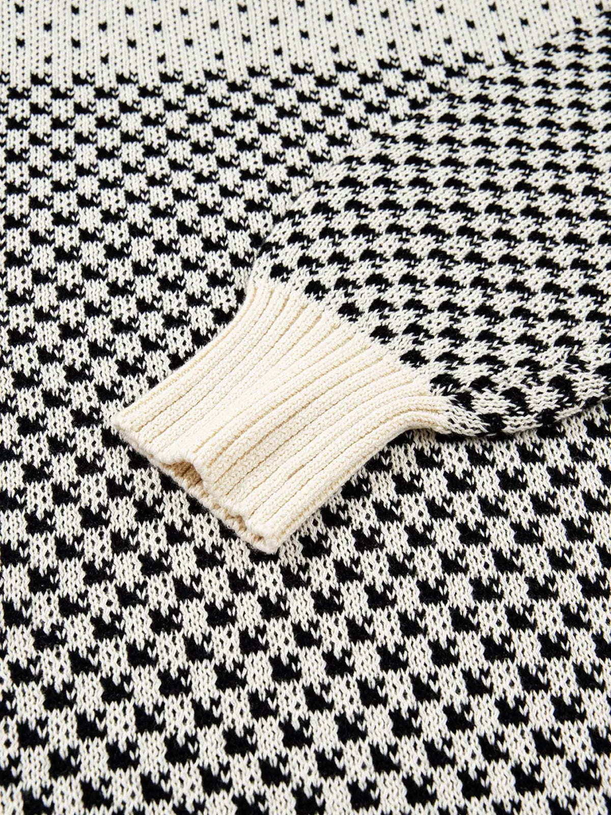 Women's contrast color lantern sleeve sweater