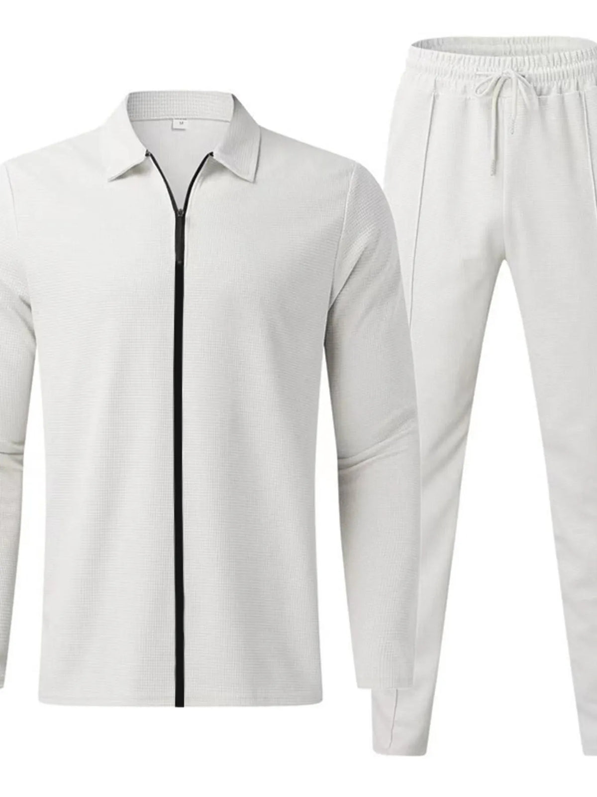 Plus size matching hoodie and pants set, breathable fabric for U.S. men