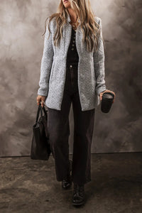 Open Front Long Sleeve Jacket Trandify Deal