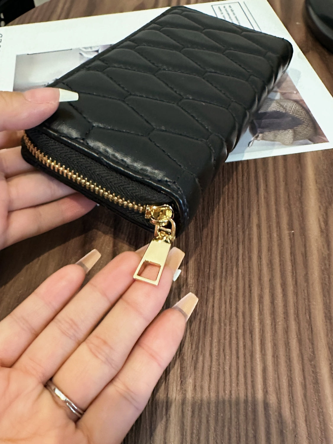 PU Leather Solid Color Wallet Trandify deal