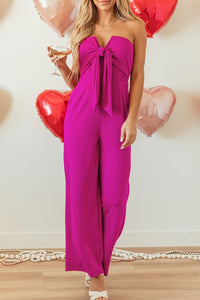 Women’s Tied Tube Wide Leg Jumpsuit – Stylish Summer Outfit – Trandifydeal