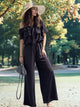 Ruffled-Off Shoulder Wide Leg Jumpsuit - TrandifyDeal