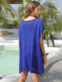Slit Openwork V-Neck Cover-Up Trandify deal