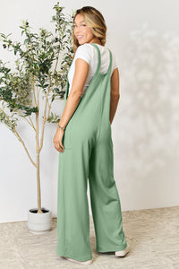 Double Take Full Size Wide Strap Overall with Pockets Trandify deal