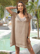 Slit Openwork V-Neck Cover-Up Trandify deal