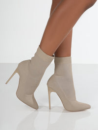 Mesh Point Toe Stiletto Boots Trandify Deal