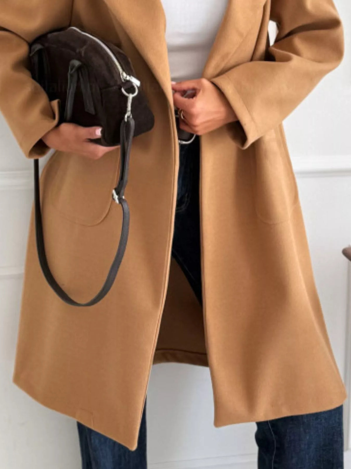 Women's Thick Long Trench Coat with Pockets | Trandifydeal