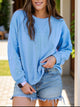 Pearl Detail Long Sleeve Sweatshirt Trandify Deal