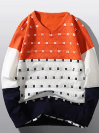 Winter knit sweater for men, breathable lightweight top, layering essential