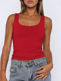 Breathable sleeveless blouse for women, cropped fit, perfect for layering under cardigans or jackets.