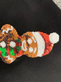 Sequin Gingerbread Man Long Sleeve Sweatshirt Trandify Deal
