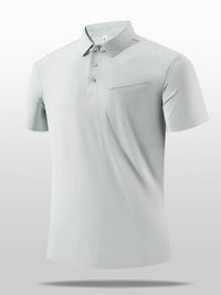 Men’s Plus Size Short Sleeve Polo Shirt – Button-Detail Casual Shirt for Big & Tall Men – Breathable Summer Fashion