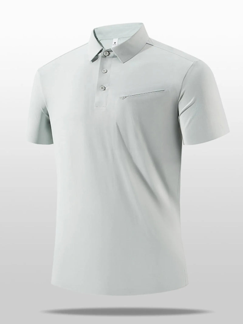 Men’s Plus Size Short Sleeve Polo Shirt – Button-Detail Casual Shirt for Big & Tall Men – Breathable Summer Fashion