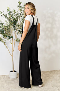Double Take Full Size Wide Strap Overall with Pockets Trandify deal