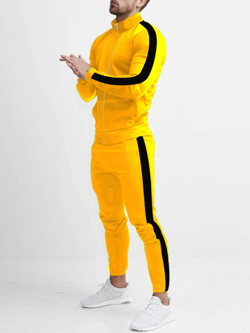 Plus Size Men’s Gym Outfit – Breathable Tracksuit for Running & Lounge Wear