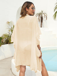 Ruffled Open Front Cover-Up Trandify deal