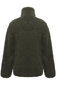 Fuzzy Turtleneck Long Sleeve Sweatshirt Trandify Deal