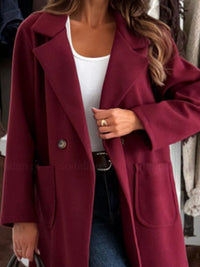 Women's Thick Long Trench Coat with Pockets | Trandifydeal
