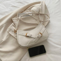 Women's Stylish Crocodile Shoulder Bag – Trendy Crossbody Purse for Outfits