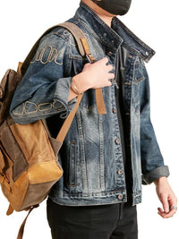 Men's Washed Denim Jacket | Relaxed Fit