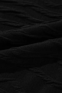 Textured Round Neck Long Sleeve Blouse - Trandify Deal