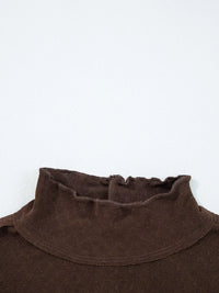 Y2K patchwork jacquard long sleeve top with lettuce trim for women, price on sale.