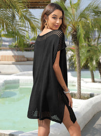 Slit Openwork V-Neck Cover-Up Trandify deal