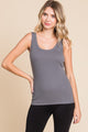 Culture Code Full Size Ribbed Scoop Neck Tank Trandify deal