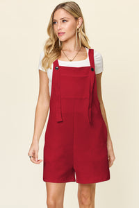 Double Take Full Size Texture Sleeveless Romper - Trandify Deal