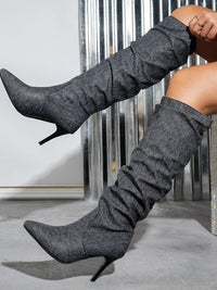 Point Toe Stiletto Boots Trandify Deal