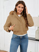 Pocketed Long Sleeve Cropped Hooded Winter Coat Trandify Deal