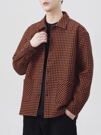 Men's Plus Size Button Up Shirt - Relaxed Fit Long Sleeve Oversized