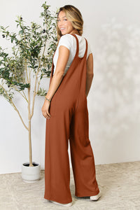 Double Take Full Size Wide Strap Overall with Pockets Trandify deal