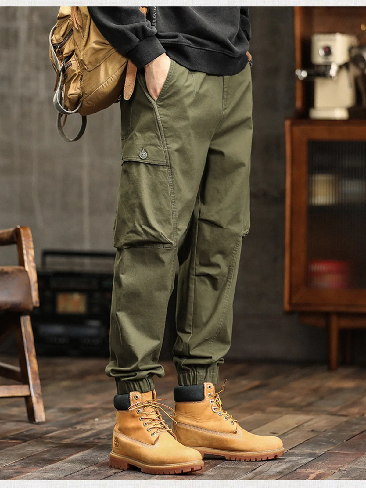 Men's Loose Fit Joggers | 100% Cotton Pocketed Sweatpants