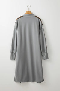 Open Front Long Sleeve Cover Up Trandify Deal