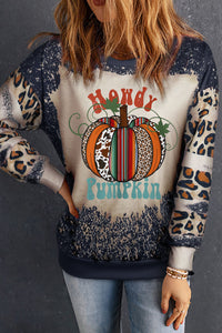 Pumpkin Graphic Long Sleeve Sweatshirt Trandify Deal