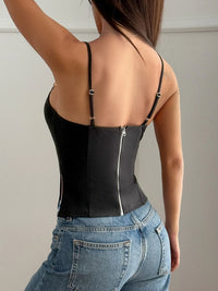 Women's Side Slit Cami Top - Sleeveless Casual & Night Out Tank