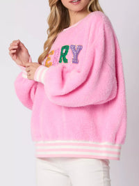 Rhinestone Christmas Sweatshirt - Iced Out Holiday Pullover